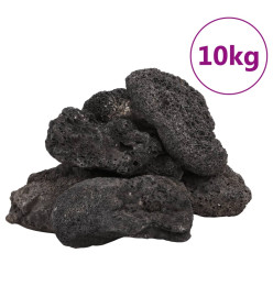 Roches volcaniques 10 kg noir 10-30 cm