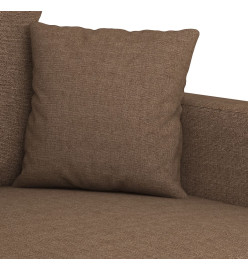 Canapé à 3 places Marron 180 cm Tissu