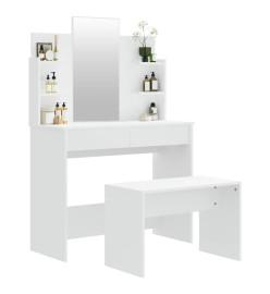 Ensemble de coiffeuse Blanc 96x40x142 cm