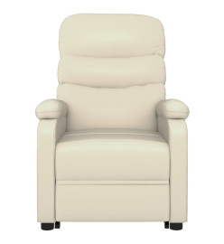 Fauteuil Blanc crème Similicuir