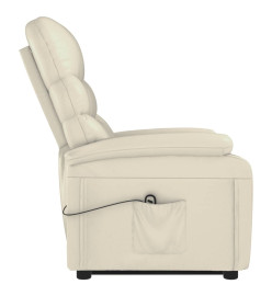 Fauteuil Blanc crème Similicuir