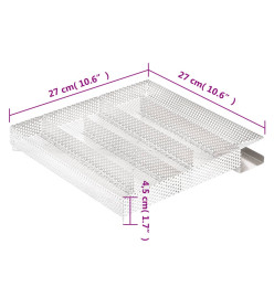 Générateur de fumée froide 5 chambres 27 cm acier inoxydable