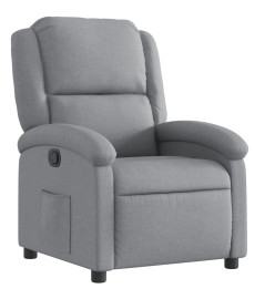 Fauteuil inclinable Gris clair Tissu