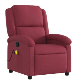 Fauteuil de massage inclinable Rouge bordeaux Tissu