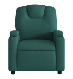 Fauteuil inclinable Vert foncé Tissu