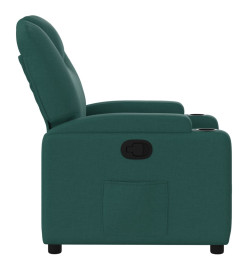 Fauteuil inclinable Vert foncé Tissu