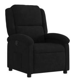 Fauteuil inclinable noir velours