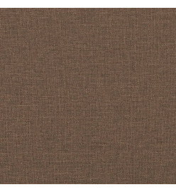 Canapé à 3 places avec repose-pieds Marron 180 cm Tissu