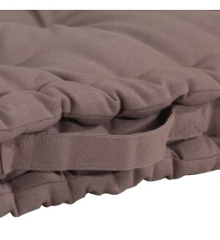 Coussins de plancher de palette 3 pcs Taupe Coton