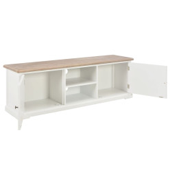 Meuble TV Blanc 120 x 30 x 40 cm Bois