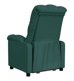 Fauteuil inclinable Vert foncé Tissu