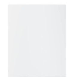 Panneaux bibliothèque 4pcs Blanc brillant 40x50x1,5cm Aggloméré