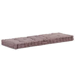 Coussins de plancher de palette 2 pcs Coton Taupe