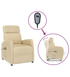 Fauteuil de massage Crème Tissu