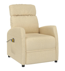 Fauteuil de massage Crème Tissu