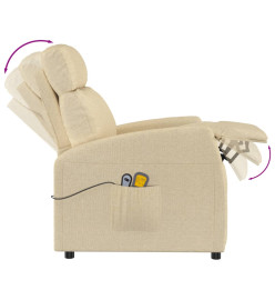 Fauteuil de massage Crème Tissu