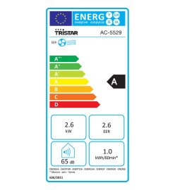 Tristar Climatiseur AC-5529 9000 BTU 980 W Blanc