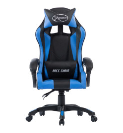 Fauteuil de jeux vidéo Bleu Similicuir