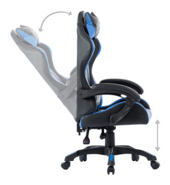 Fauteuil de jeux vidéo Bleu Similicuir