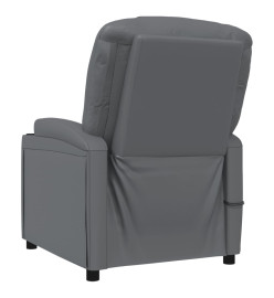 Fauteuil de massage électrique Anthracite Similicuir