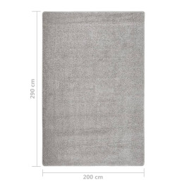 Tapis shaggy antidérapant Gris clair 200x290 cm