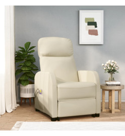 Fauteuil de massage Crème Similicuir