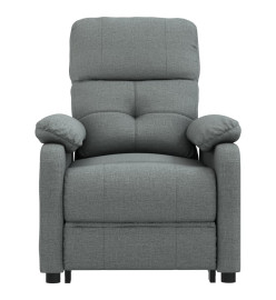 Fauteuil de massage inclinable Gris foncé Tissu