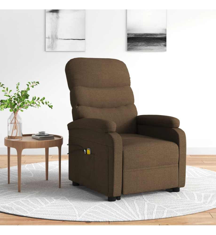 Fauteuil de massage Marron Tissu