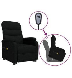 Fauteuil de massage Noir Tissu