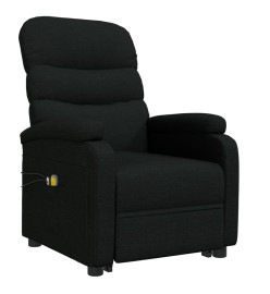 Fauteuil de massage Noir Tissu