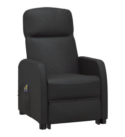 Fauteuil de massage Noir Similicuir