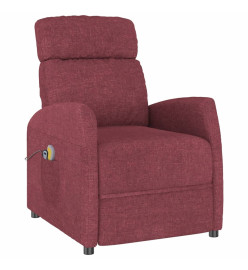 Fauteuil de massage Rouge bordeaux Tissu