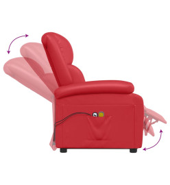 Fauteuil de massage Rouge Similicuir