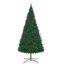 Arbre de Noël artificiel pré-éclairé et boules 400 cm vert