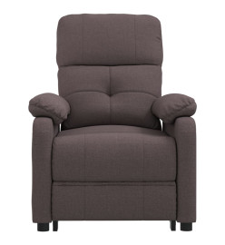 Fauteuil de massage Marron foncé Tissu