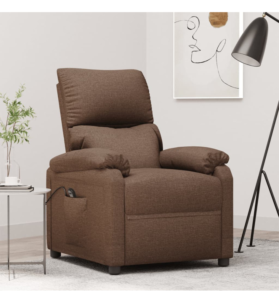 Fauteuil Marron Tissu