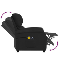 Fauteuil de massage Noir Tissu