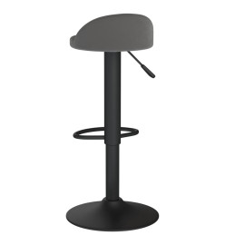 Tabouret de bar Gris foncé Velours