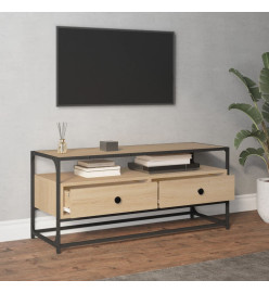 Meuble TV chêne sonoma 100x35x45 cm bois d'ingénierie