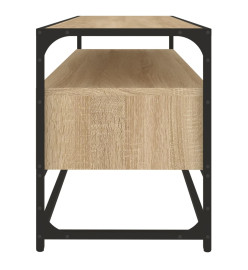 Meuble TV chêne sonoma 100x35x45 cm bois d'ingénierie