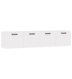 Armoires murales 2 pcs Blanc 60x36,5x35 cm Bois d'ingénierie