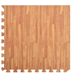 Tapis de sol 12 pcs Grain de bois 4,32㎡ Mousse EVA