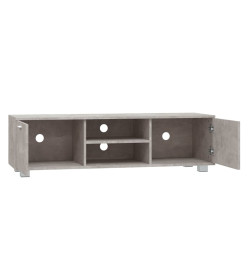 Meuble TV Gris béton 140x40,5x35 cm Bois d'ingénierie