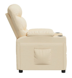 Fauteuil inclinable Crème Tissu