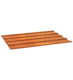 Panneaux de toiture 36 pcs rouillé 60x44 cm Acier corten