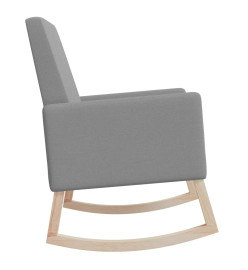 Chaise à bascule Gris clair Tissu