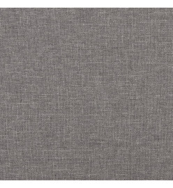 Canapé à 2 places Gris clair 120 cm Tissu