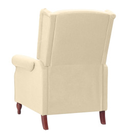 Fauteuil inclinable Crème Tissu