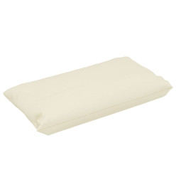 Coussins de canapé palette 3 pcs Crème Tissu