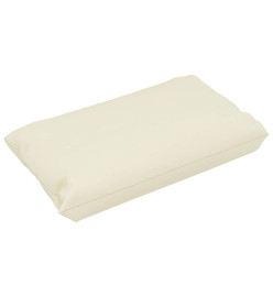 Coussins de canapé palette 3 pcs Crème Tissu